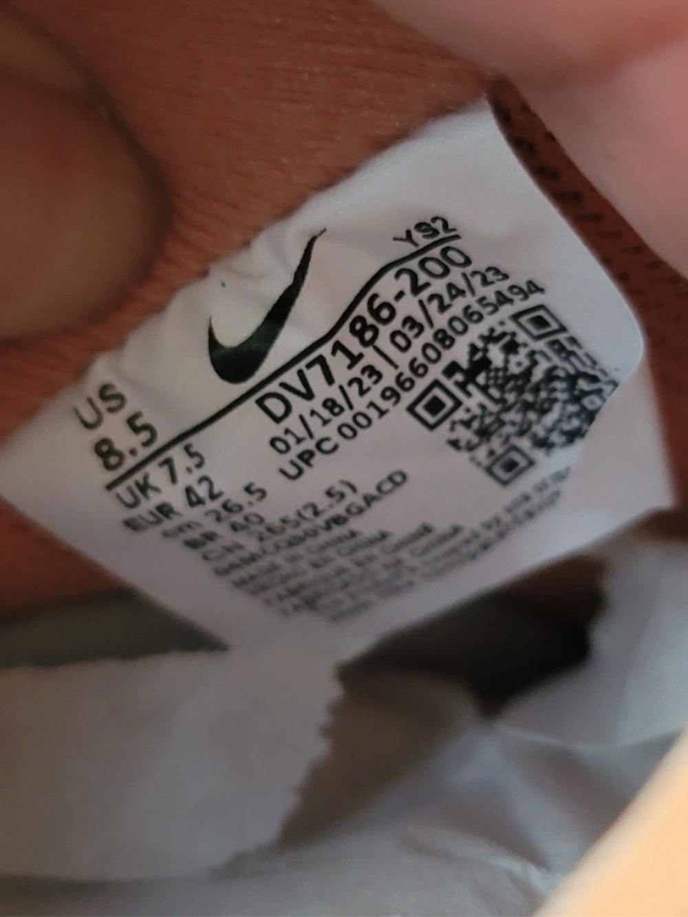 Nike Men's Air Force 1 '07 Amber Brown Size 8.5 - Picture 10 of 10